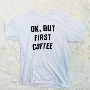 John galt  | white coffee graphic tee
